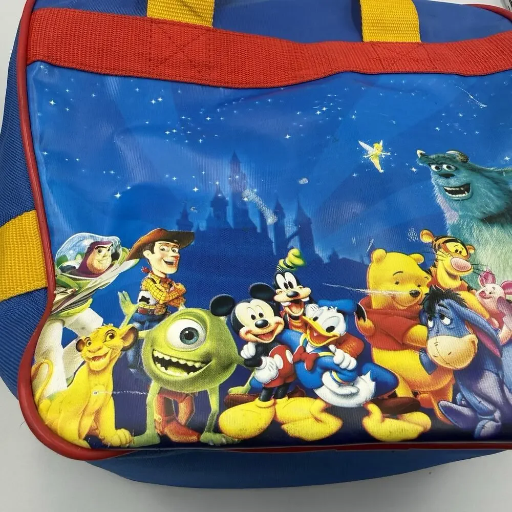 Vintage Disney Pixar Character Bowling Ball Bag Mickey Stitch Pooh Toy Story